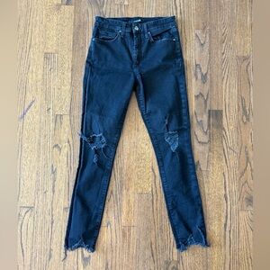 JOE’S JEANS black distressed skinny size 28